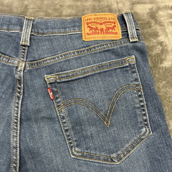 Levi's 501® Women's High-Rise Jean Shorts Sz.29 Blue Cut Off Button Fly - Picture 4 of 8